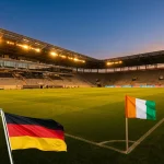Grupa E Mistrzostw Świata 2026 z flagami Niemiec, Wybrzeża Kości Słoniowej, Ekwadoru i Curaçao