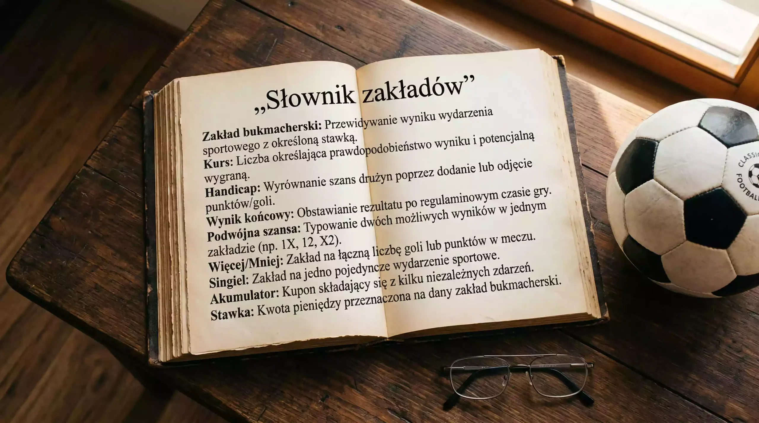 Słownik terminów zakładów bukmacherskich po polsku od A do Z