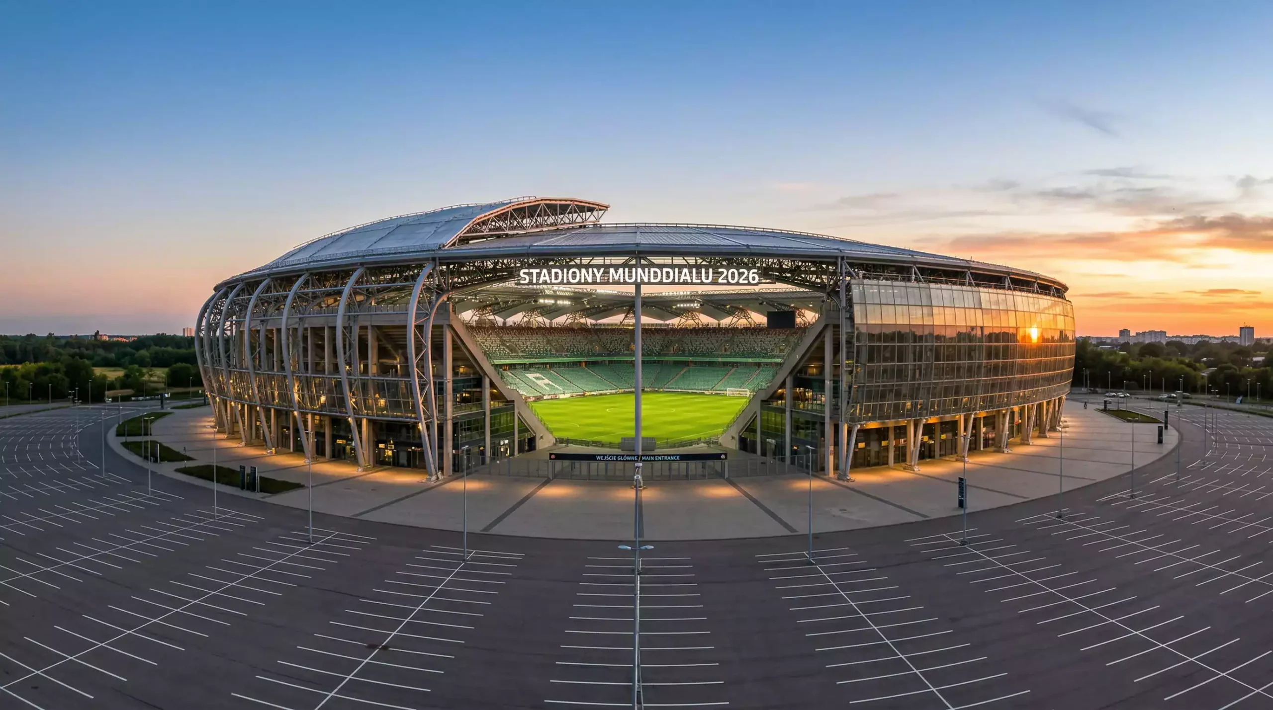 Przegląd 16 stadionów Mistrzostw Świata 2026 w USA Meksyku i Kanadzie z mapą lokalizacji